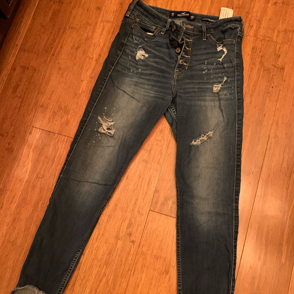 Hollister ripped jeans